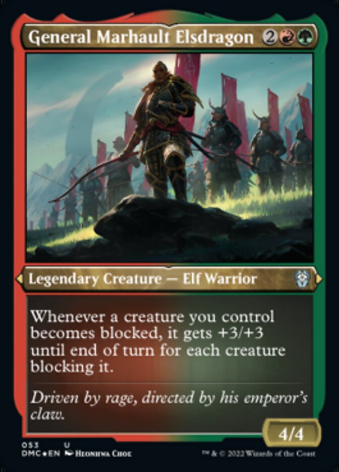 General Marhault Elsdragon (Foil Etched) [Dominaria United Commander]-1