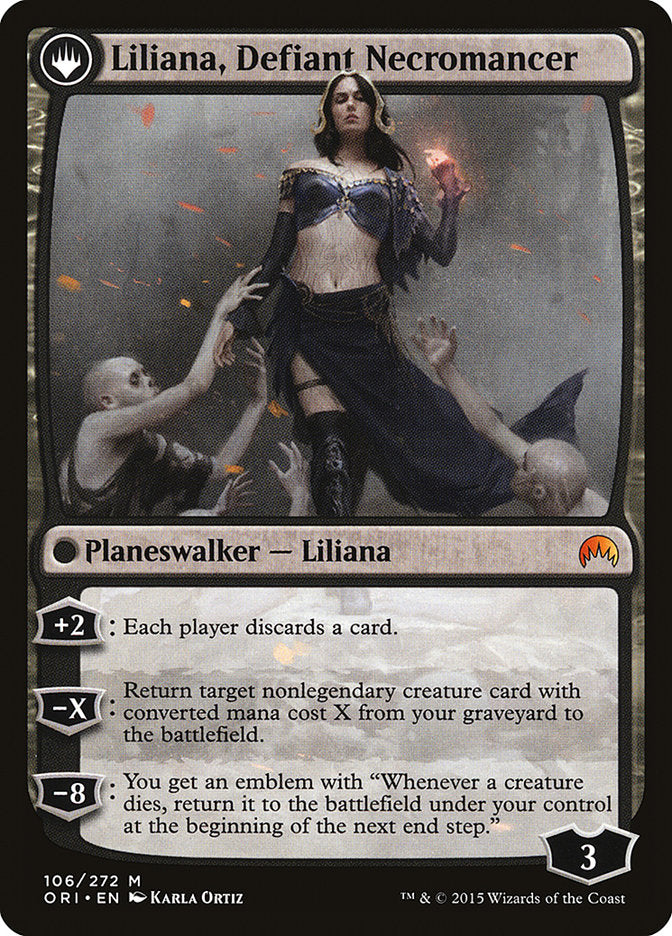 Liliana, Heretical Healer // Liliana, Defiant Necromancer [Magic Origins]-2