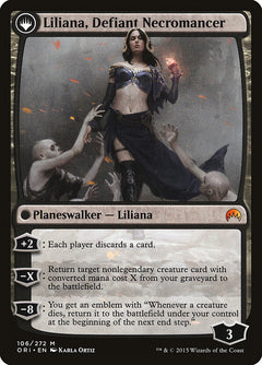 Liliana, Heretical Healer // Liliana, Defiant Necromancer [Magic Origins]-2