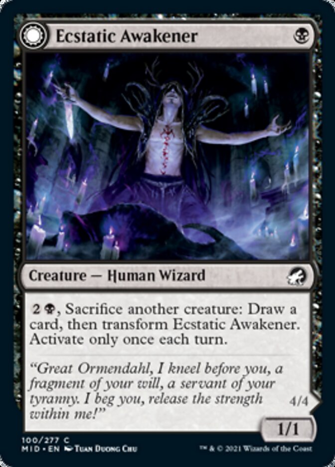 Ecstatic Awakener // Awoken Demon [Innistrad: Midnight Hunt]-1