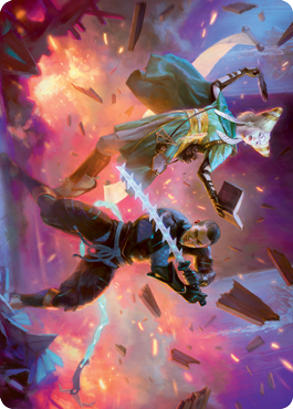Explosive Entry Art Card [Kamigawa: Neon Dynasty Art Series]-1