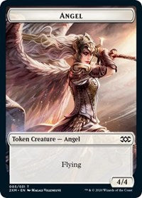 Angel // Treasure Double-Sided Token [Double Masters Tokens]-1