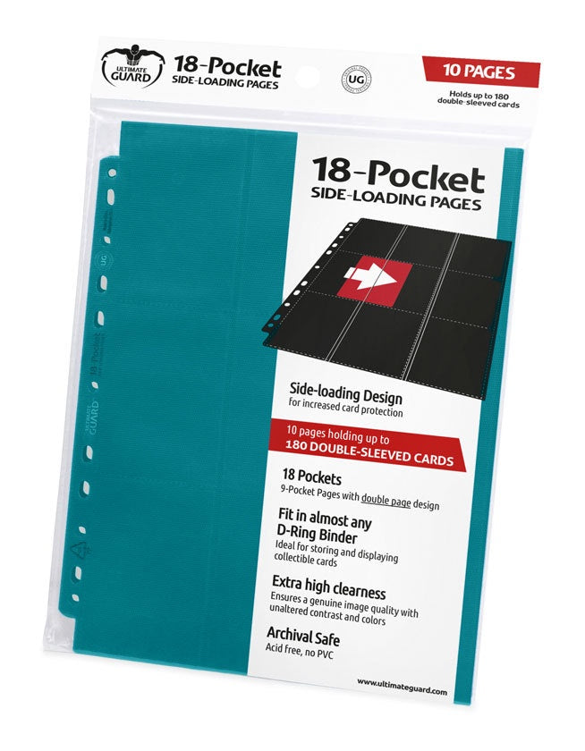 Ultimate Guard 18-Pocket Pages Side-Loading Petrol Blue Folder