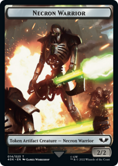 Necron Warrior // Insect Double-Sided Token [Warhammer 40,000 Tokens]-1