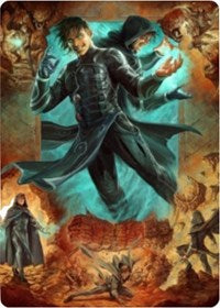 Jace, Mirror Mage 2 Art Card [Zendikar Rising Art Series]-1