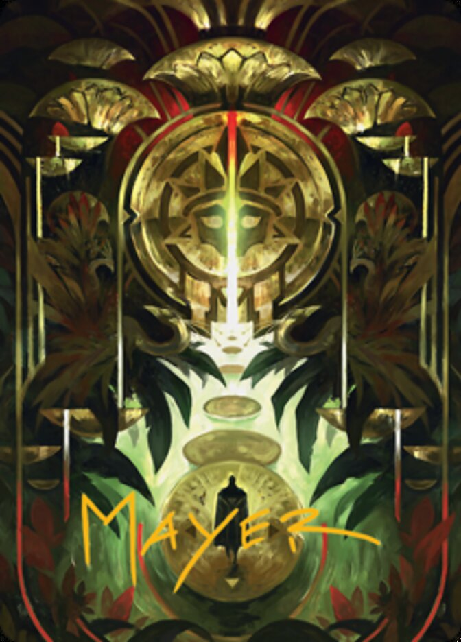 Jetmir's Garden 1 Art Card (Gold-Stamped Signature) [Streets of New Capenna Art Series]-1