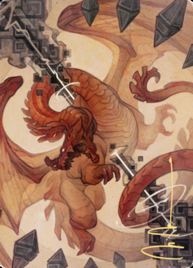 Soul Shatter Art Card (Gold-Stamped Signature) [Zendikar Rising Art Series]-1