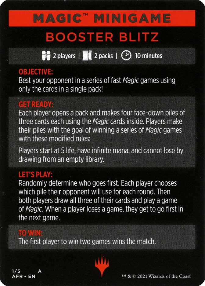 Booster Blitz (Magic Minigame) [Innistrad: Midnight Hunt Minigame]-1