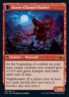 Reckless Stormseeker // Storm-Charged Slasher [Innistrad: Midnight Hunt]-2