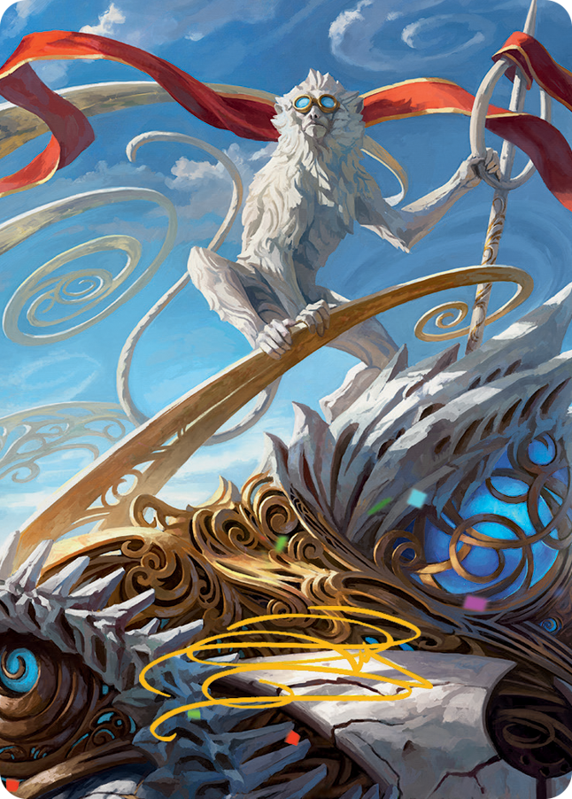 Ragavan, Nimble Pilferer Art Card (Gold-Stamped Signature) [March of the Machine Art Series]-1