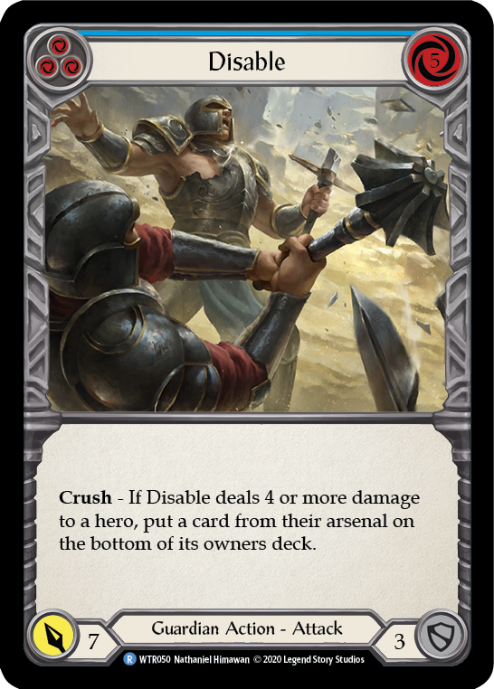 Disable (Blue) [U-WTR050] (Welcome to Rathe Unlimited)  Unlimited Rainbow Foil-1