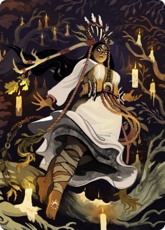 Candlegrove Witch 2 Art Card [Innistrad: Midnight Hunt Art Series]-1