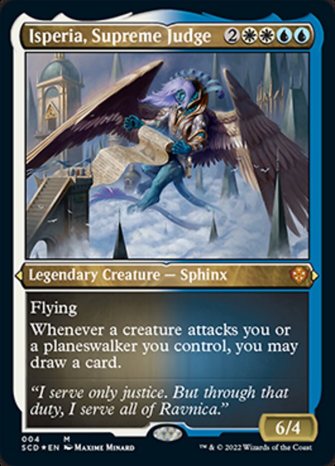 Isperia, Supreme Judge (Foil Etched) [Starter Commander Decks]-1