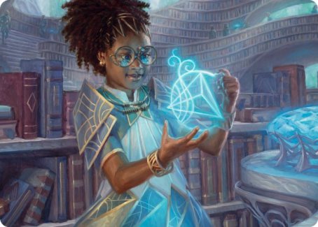 Zimone, Quandrix Prodigy Art Card [Strixhaven: School of Mages Art Series]-1