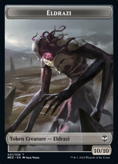 Eldrazi // Human Soldier Double-Sided Token [Streets of New Capenna Commander Tokens]-1