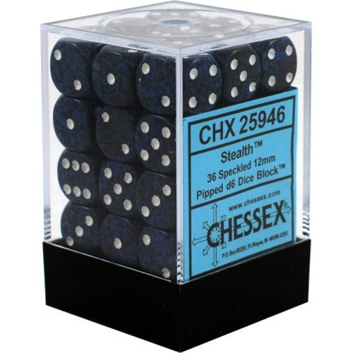 CHX 25946 Speckled 12mm d6 Stealth Block (36)-1