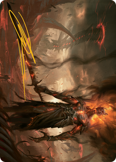 Ashen Reaper Art Card (Gold-Stamped Signature) [March of the Machine Art Series]-1