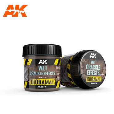 AK-Interactive: (Texture) Wet Crackle Effects - 100ml (Acrylic)