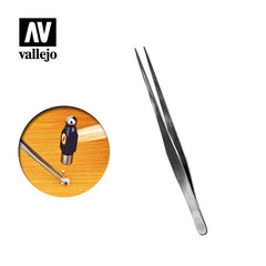Vallejo Straight Tip Stainless Steel Tweezers (175 mm)-1