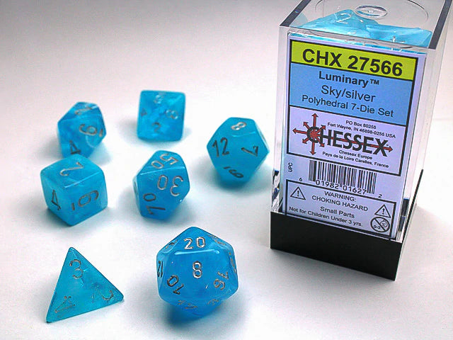 CHX27566 Luminary Polyhedral Sky/silver 7-Die Set-1