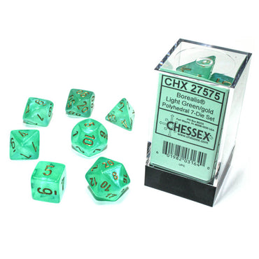 CHX 27575 Borealis Polyhedral Light Green/Gold Luminary