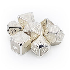 Metal Dice - Dragonscale White-1