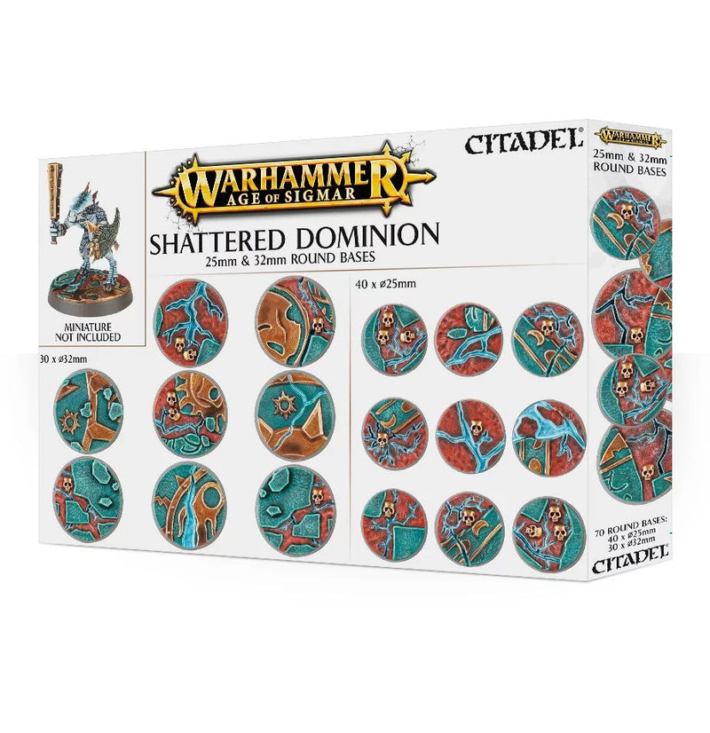 AOS: Shattered Dominion: 25 & 32mm Round Bases-1
