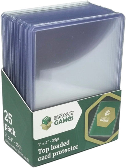 LPG Toploader Card Protector 3"x4" 35pt
