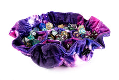 Nebula Velvet Dice Bag with Pockets-1