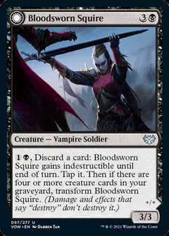 Bloodsworn Squire // Bloodsworn Knight [Innistrad: Crimson Vow]-1