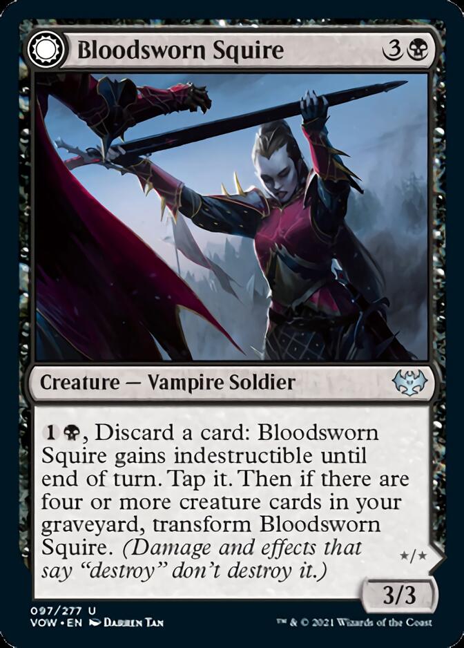 Bloodsworn Squire // Bloodsworn Knight [Innistrad: Crimson Vow]-1