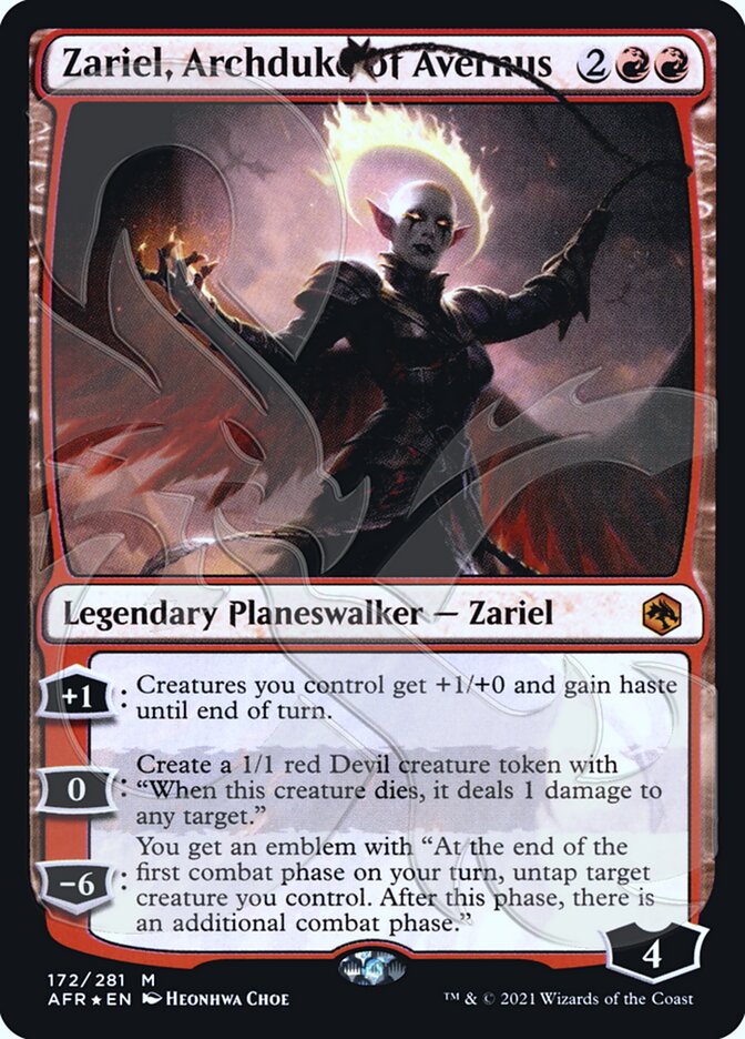 Zariel, Archduke of Avernus (Ampersand Promo) [Dungeons & Dragons: Adventures in the Forgotten Realms Promos]-1