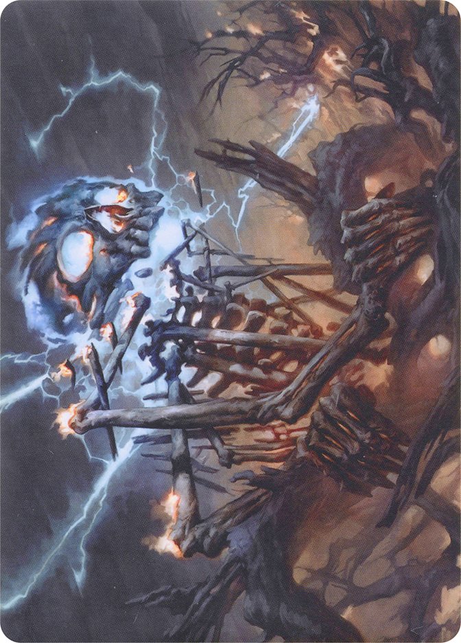 Lightning Skelemental // Lightning Skelemental [Modern Horizons Art Series]-1