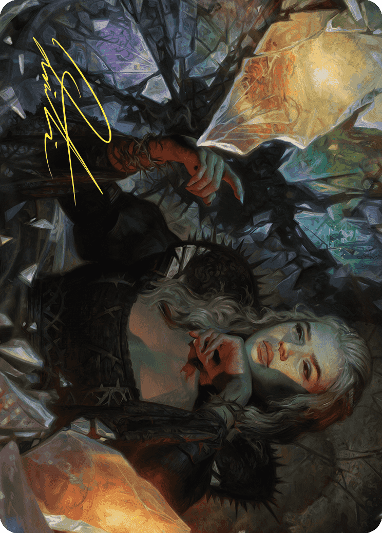 Prophetic Prism Art Card (Gold-Stamped Signature) [Wilds of Eldraine Art Series]-1