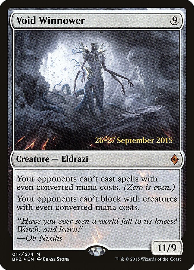Void Winnower [Battle for Zendikar Prerelease Promos]-1