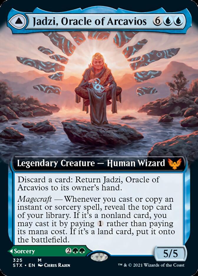 Jadzi, Oracle of Arcavios // Journey to the Oracle (Extended Art) [Strixhaven: School of Mages]-1