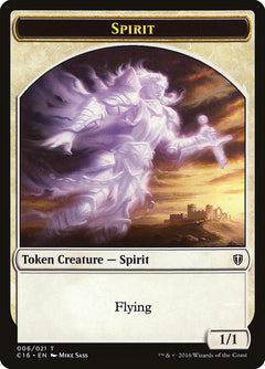 Spirit (001) // Spirit (006) Double-Sided Token [Commander 2016 Tokens]-2