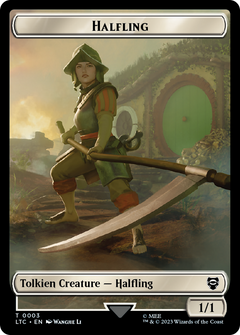Halfling // Treasure Token [The Lord of the Rings: Tales of Middle-Earth Commander Tokens]-1