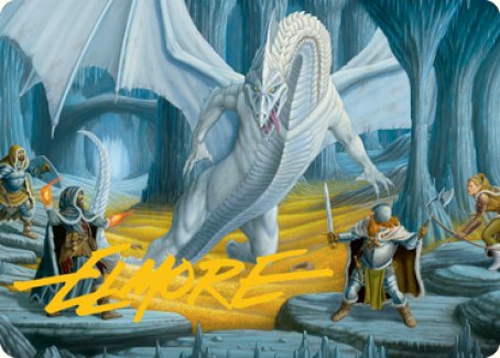 Cave of the Frost Dragon Art Card (Gold-Stamped Signature) [Dungeons & Dragons: Adventures in the Forgotten Realms Art Series]-1