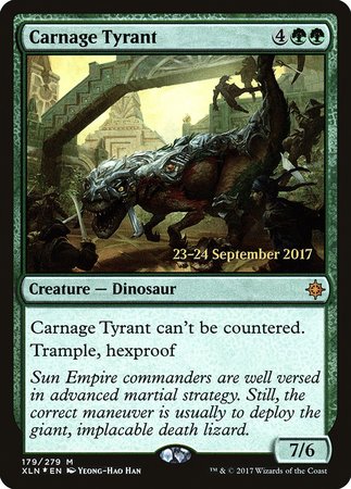 Carnage Tyrant [Ixalan Promos]-1