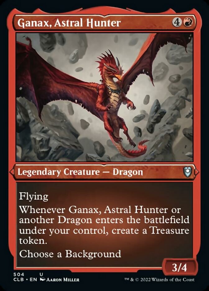 Ganax, Astral Hunter (Foil Etched) [Commander Legends: Battle for Baldur's Gate]-1