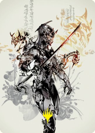 Satoru Umezawa 1 Art Card (Gold-Stamped Signature) [Kamigawa: Neon Dynasty Art Series]-1