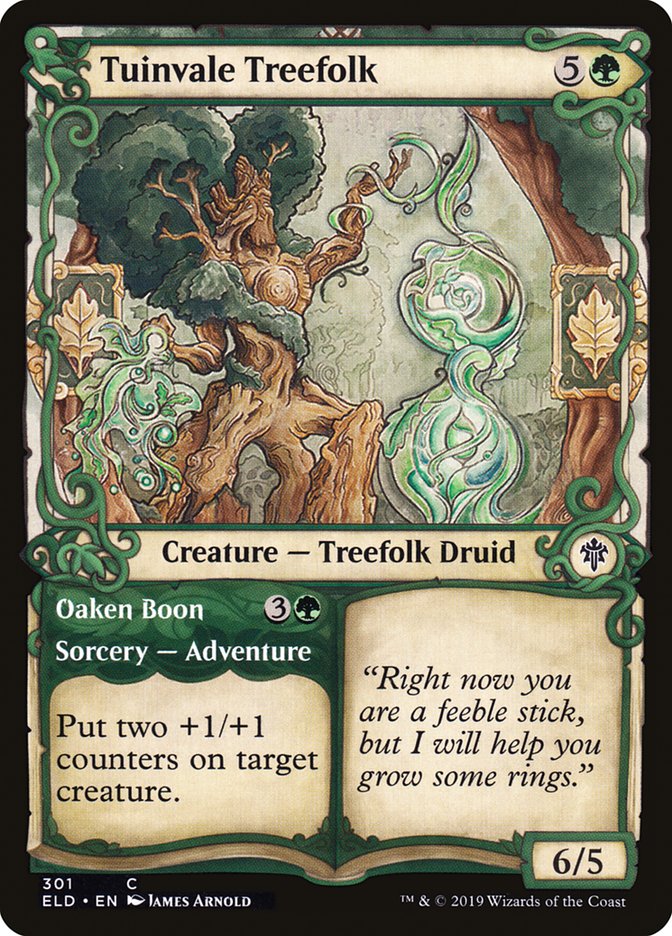 Tuinvale Treefolk // Oaken Boon (Showcase) [Throne of Eldraine]-1