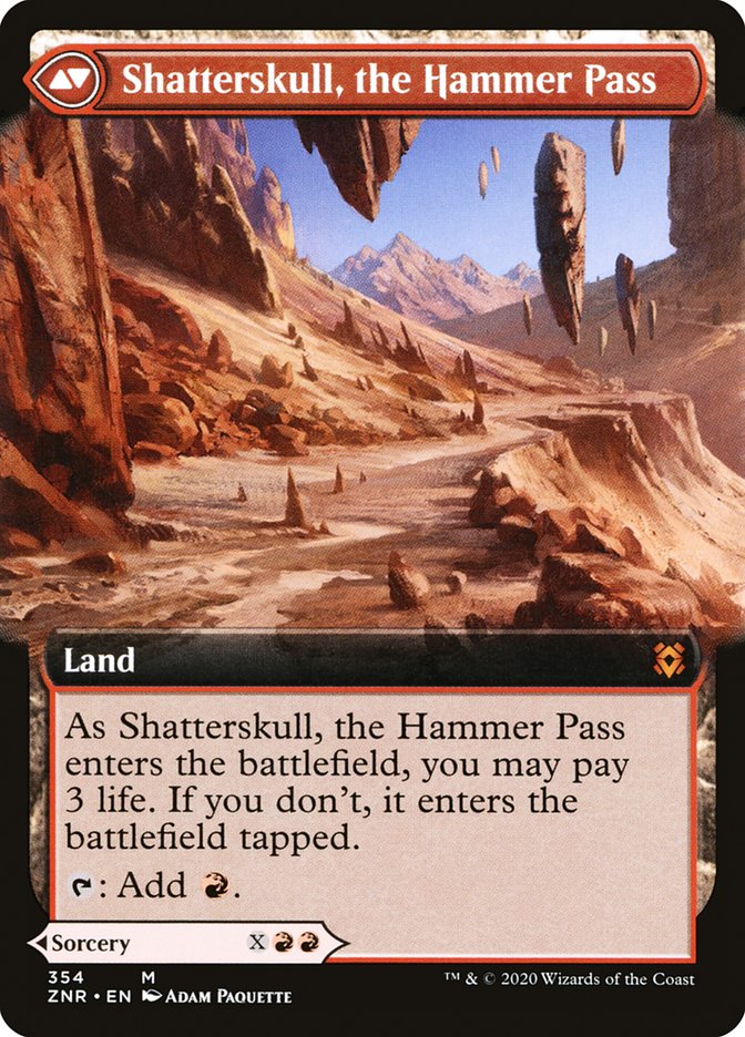 Shatterskull Smashing // Shatterskull, the Hammer Pass (Extended Art) [Zendikar Rising]-2