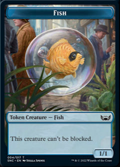 Treasure (013) // Fish Double-Sided Token [Streets of New Capenna Tokens]-2
