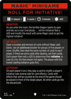 Roll for Initiative (Magic Minigame) [Dungeons & Dragons: Adventures in the Forgotten Realms Minigame]-1