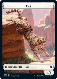 Cat // Insect Double-Sided Token [Zendikar Rising Tokens]-1