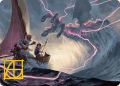 Hall of Storm Giants Art Card (Gold-Stamped Signature) [Dungeons & Dragons: Adventures in the Forgotten Realms Art Series]-1
