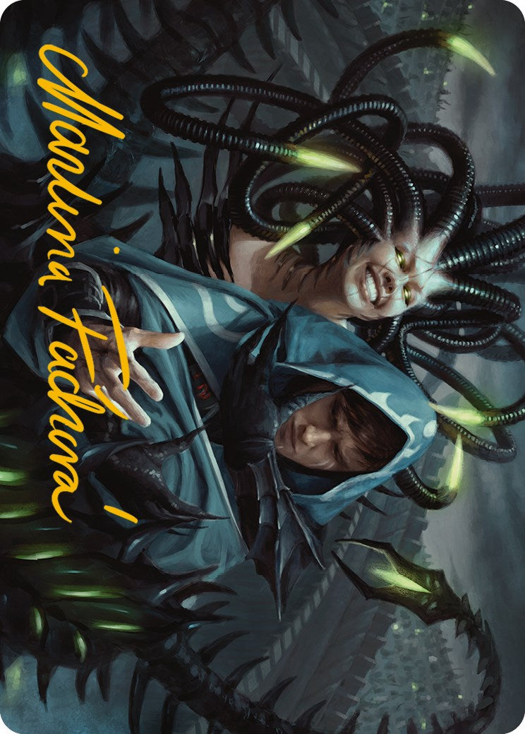 Phyrexian Arena Art Card (Gold-Stamped Signature) [Phyrexia: All Will Be One Art Series]-1