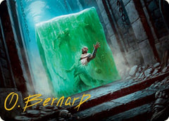 Gelatinous Cube Art Card (Gold-Stamped Signature) [Dungeons & Dragons: Adventures in the Forgotten Realms Art Series]-1
